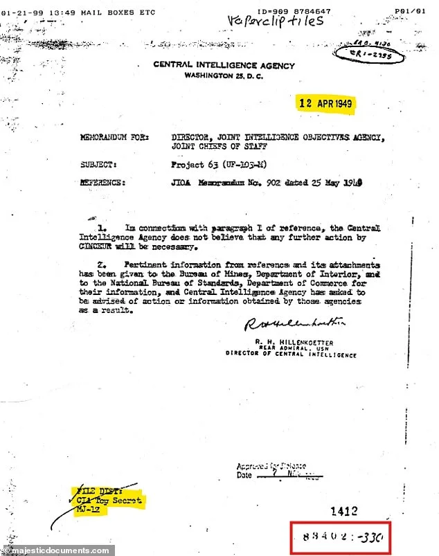 Des documents secrets sur les OVNIs pourraient confirmer l'existence d'une unité extraterrestre secrète