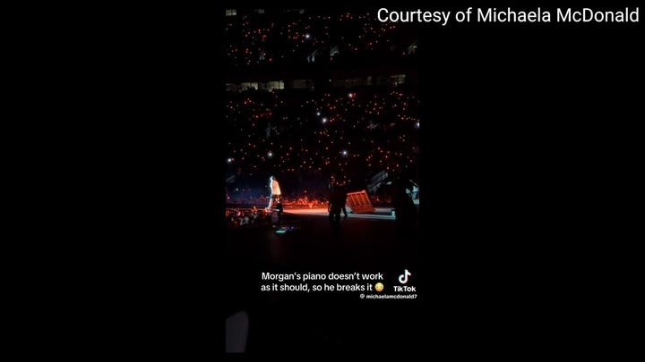 Morgan Wallen smashes piano after equipment failure during Denver concert