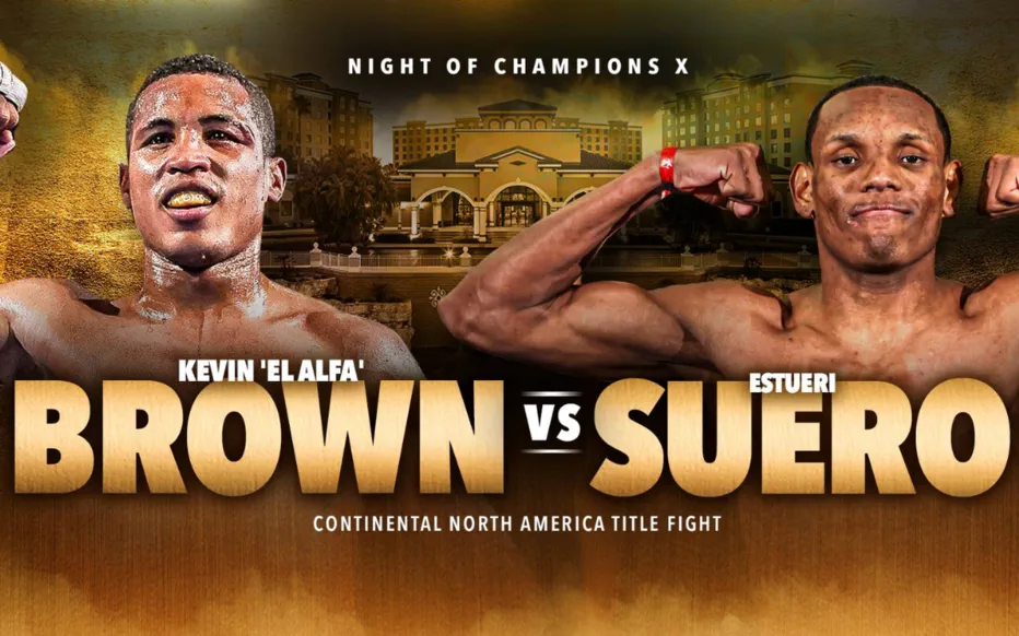 Un titre en jeu pour le combat Brown contre Suero ce week-end à Orlando