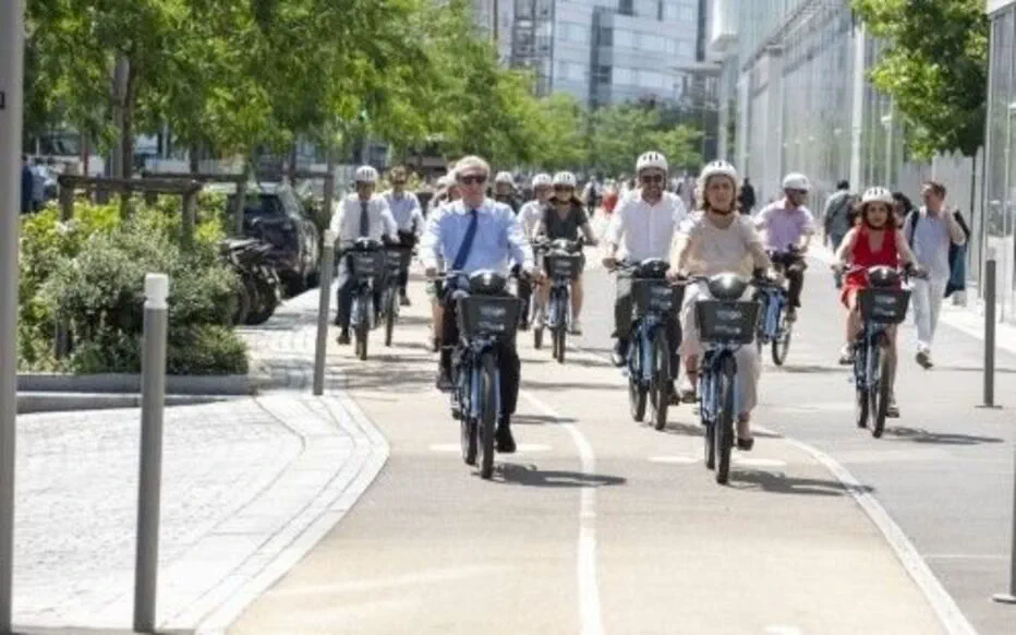 Georges Siffredi et Valérie Pécresse s'engagent pour le vélo