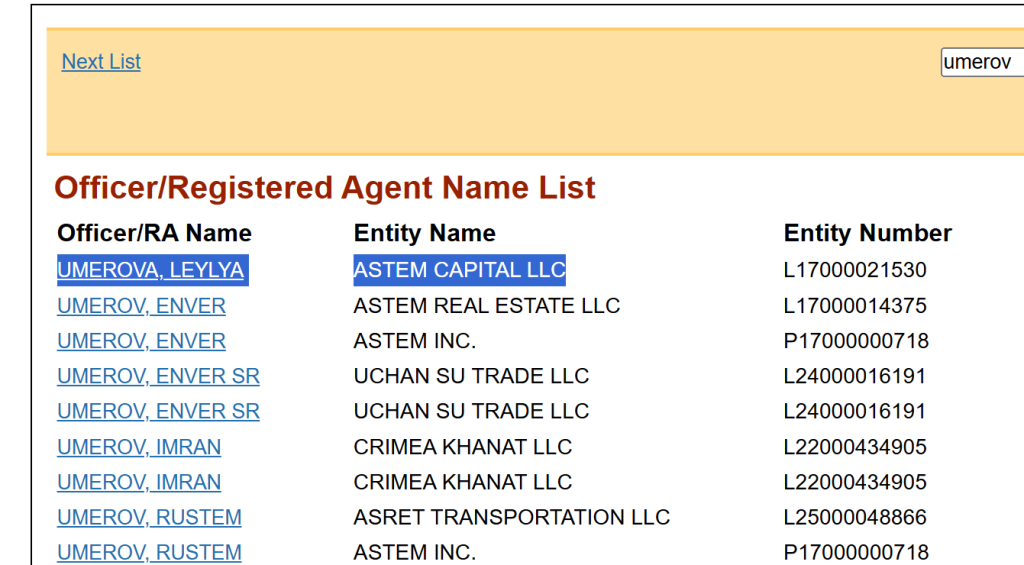Le mystère Umerov : des transactions opaques et des biens de luxe
