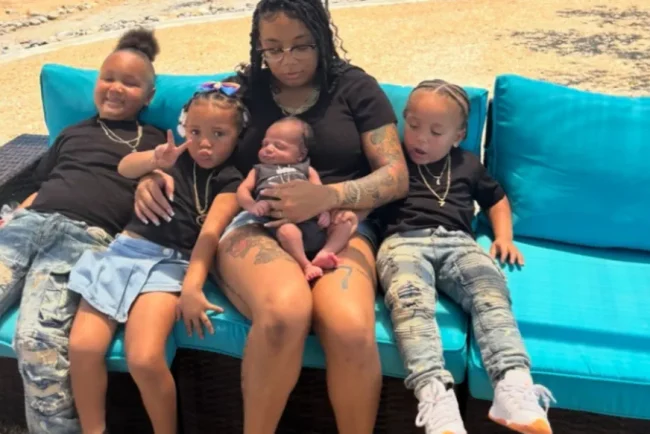 Mère chanceuse : Nauzhae Drake accouche de son quatrième enfant le 7 juillet