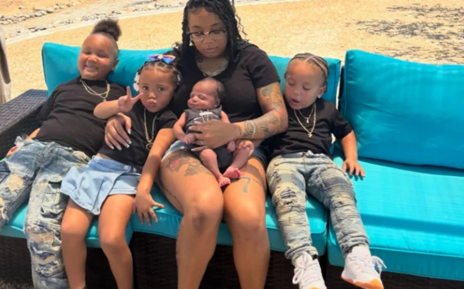 Mère chanceuse : Nauzhae Drake accouche de son quatrième enfant le 7 juillet