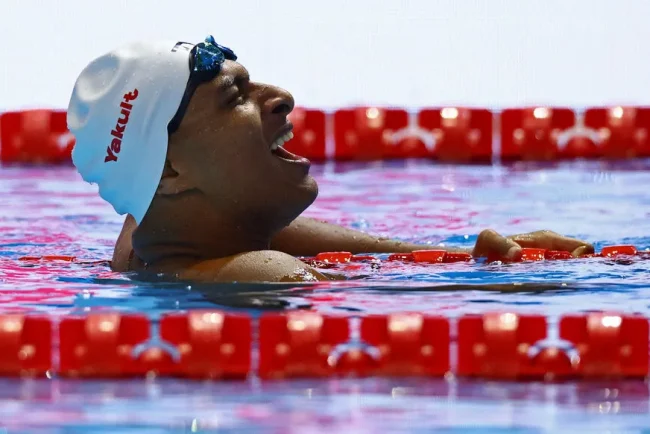 Yohann Ndoye-Brouard, médaillé de bronze au Championnats du monde de natation