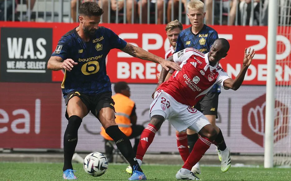 Le LOSC concède un match nul face à Brest : buts, suspense et arbitragte discutable