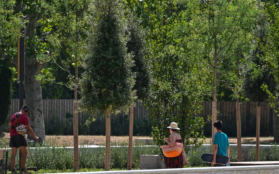 Lyon propose un refuge nocturne dans un parc pour lutter contre la vague de chaleur
