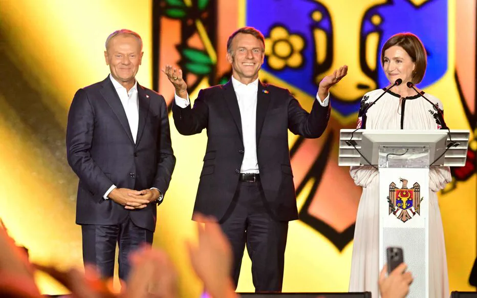 Macron, Merz, Tusk et Sandu célébrent l'indépendance de la Moldavie à Chisinau