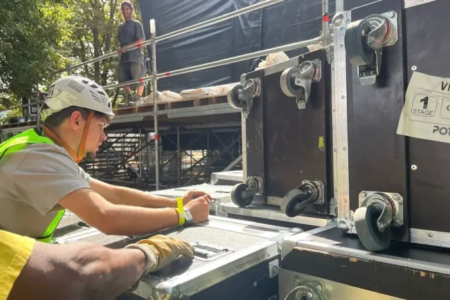Préparation discrète pour Rock en Seine