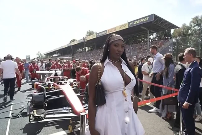 Aya Nakamura, une star en ascension lors du Grand Prix de F1 à Monza