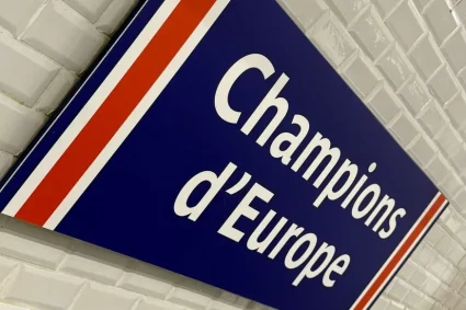 Hommage du métro parisien au sacre du PSG en Ligue des Champions